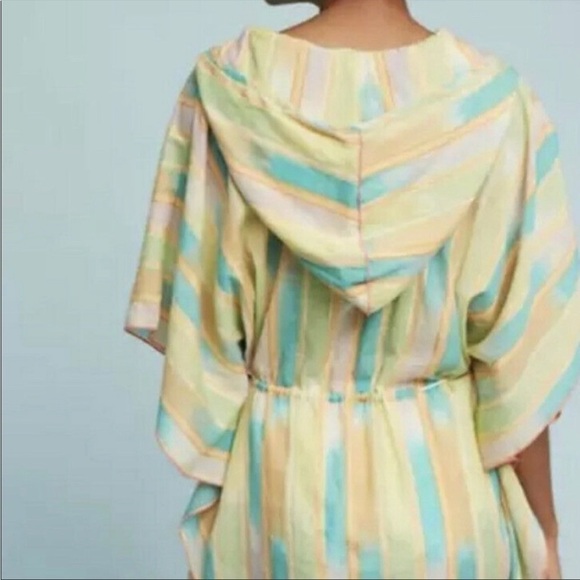 Anthropologie Lilka Hollie Batwing Sleeved Tunic Yellow Sz M/L - Picture 2 of 14